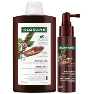 Klorane Champú Anticaída 400 ml + Sérum Anticaída 100 ml