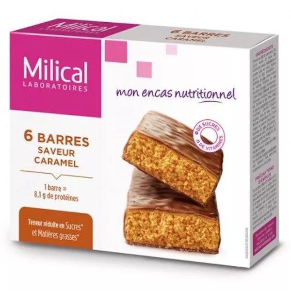 Milical Hyper-Protein Slimming Bars Caramel 6 pack