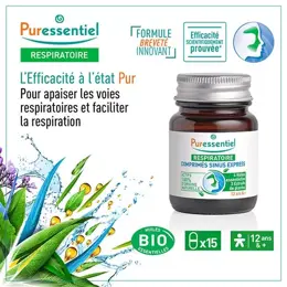 Puressentiel Respiratoire Sinus Express 15 comprimés