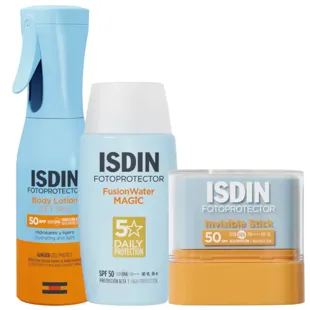 Isdin Fusion Water Magic SPF50 50 ml + Body Lotion SPF50 250 ml + Invisible Stick SPF50+ 10 gr