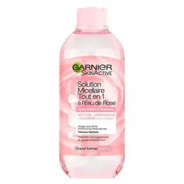 Garnier SkinActive Solution Micellaire Tout en 1 à l'Eau de Rose Peau Terne et Sensible 400ml