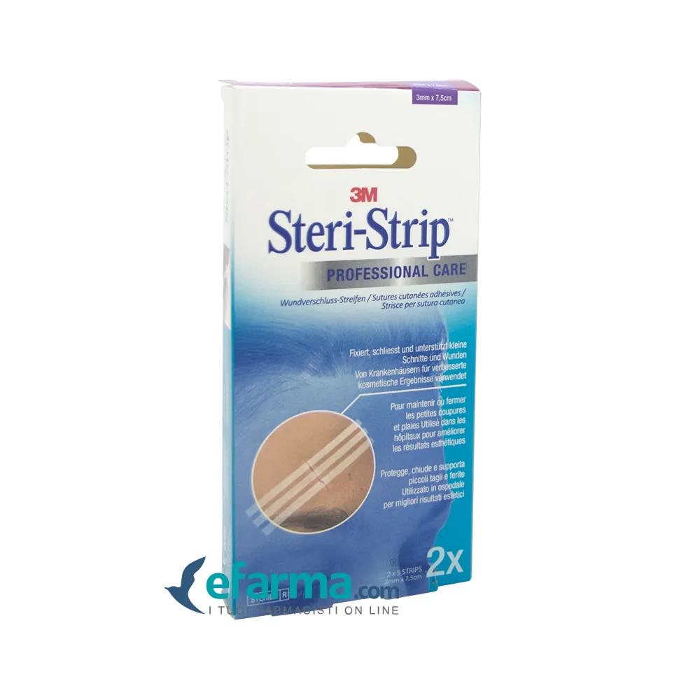 3M Steristrip Cerotto Sterile Per Sutura Piccole Ferite 3x75 mm 10 Pezzi