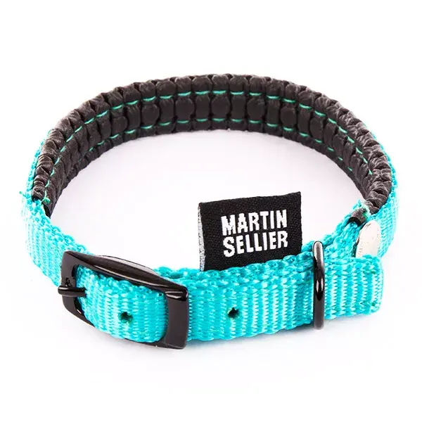 Martin Sellier Collar Recto Confort 10mm x 30cm Turquesa