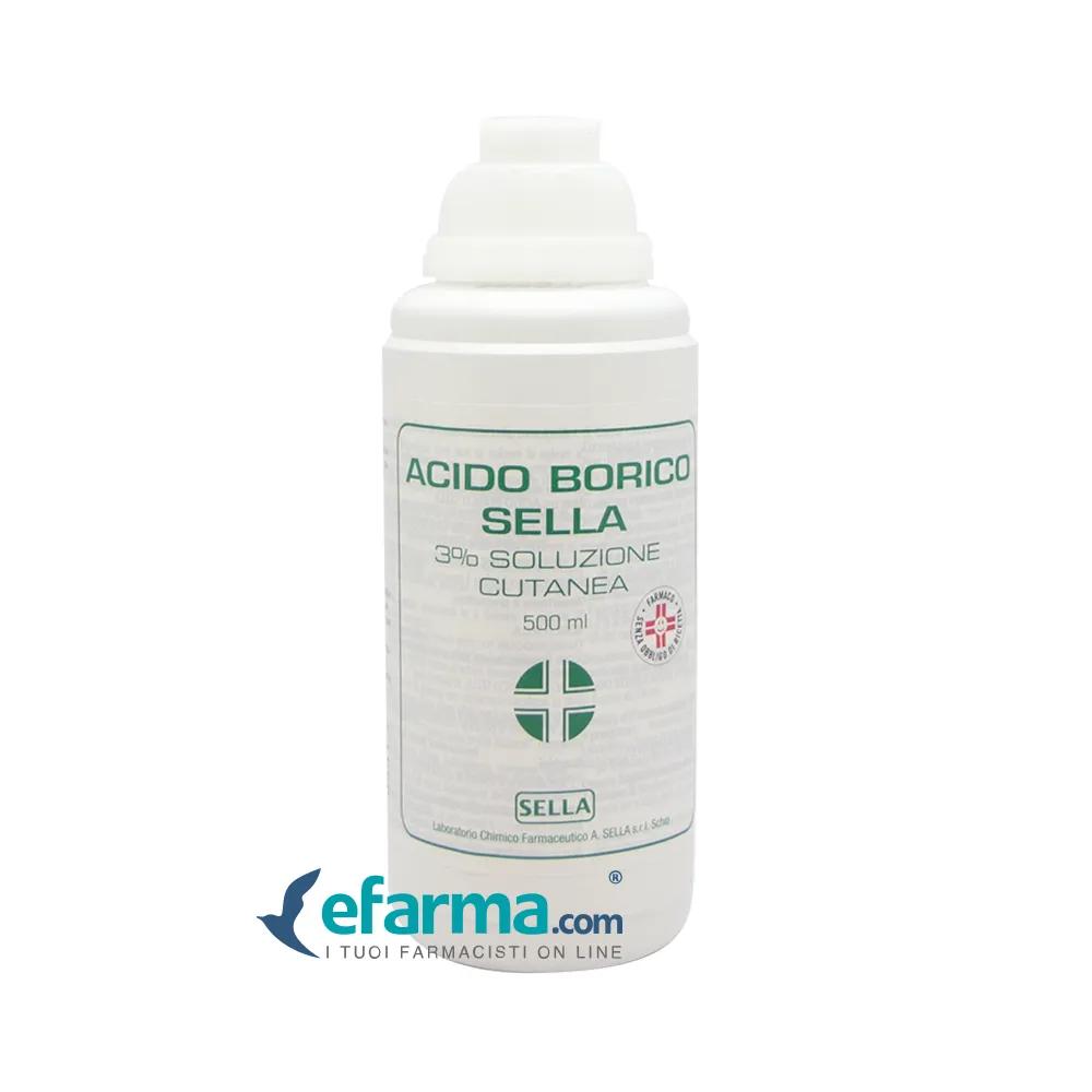 Acido Borico Sella 3% Soluzione Cutanea Flacone 500 ml