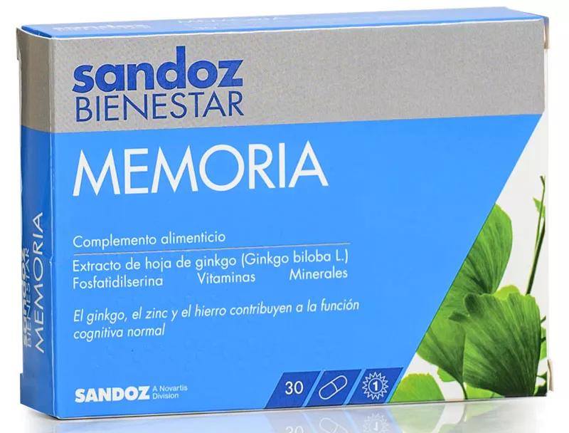 Capsules de mémoire bien-être 30 Sandoz