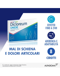 Dicloreum Unidie 136 mg 8 Cerotti Medicati