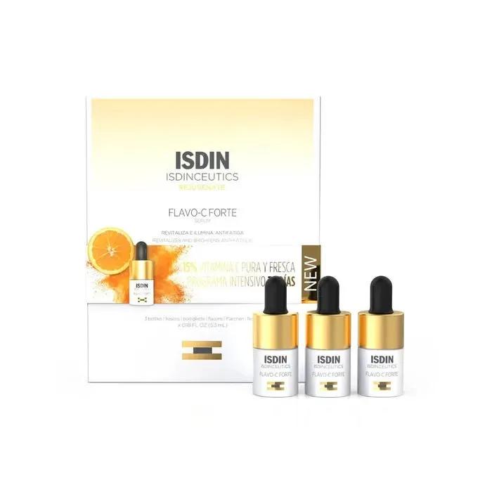 Isdin Isdinceutics Flavo-C Forte Viso Siero Anti-Età 3 Flaconcini