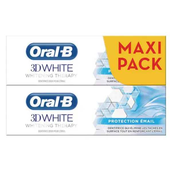 Oral B Dentifricio 3D White Whitening Therapy Protection Email 2 X 75ml
