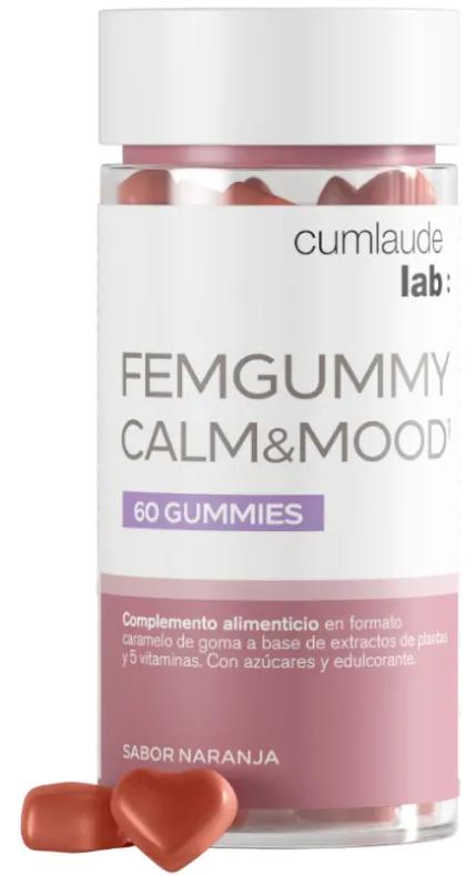 Cumlaude Lab Femgummy Calm &amp; Mood 60 Gummies Saveur Orange