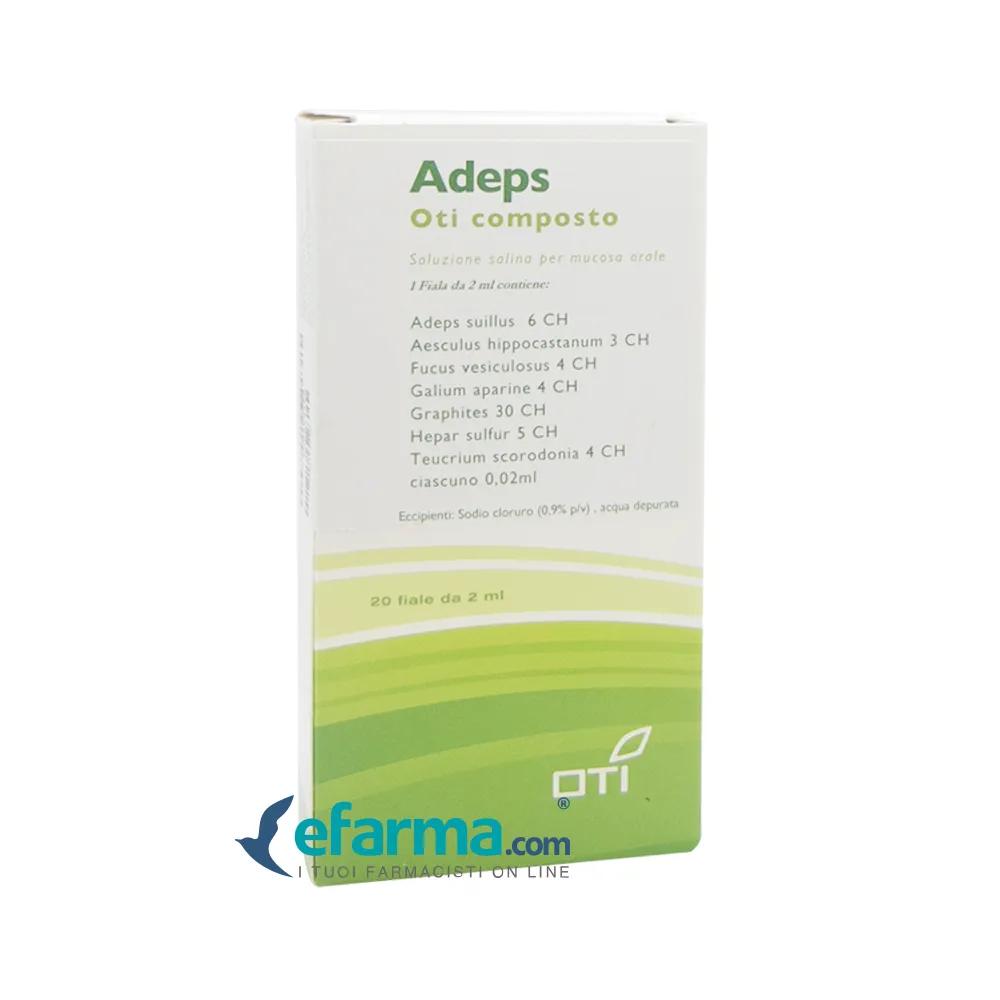 Oti Adeps Composto Medicinale Omeopatico 20 Fiale Fisiologiche 2 ml