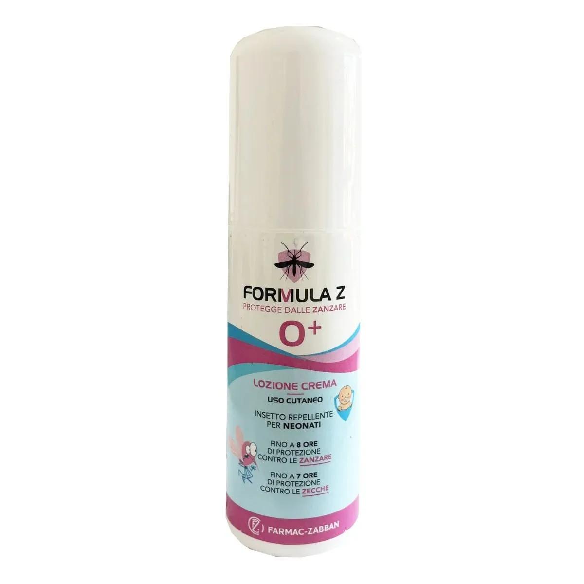 Formula Z 0+ Lozione Crema Zecche Zanzare Per Neonati, Bambini ed Adulti 75ml