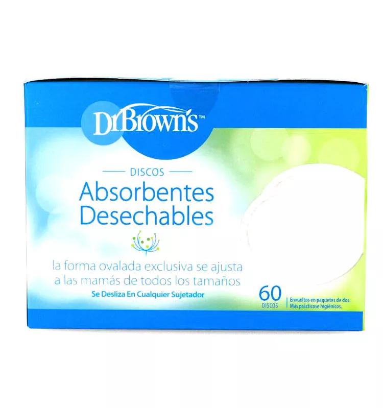 Comprar Dr. Brown's Discos Absorbentes 60 Uds. - Discos Desechables  Lactancia 