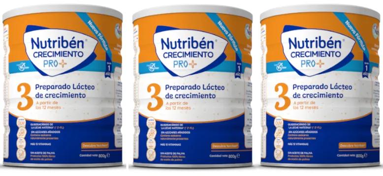 Nutribén Pro+ Lait de Croissance 3 3x800 gr