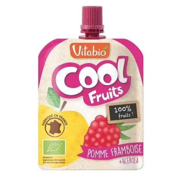 Vitabio Cool Fruits Apple & Raspberry + Acerola Pouch 90g 