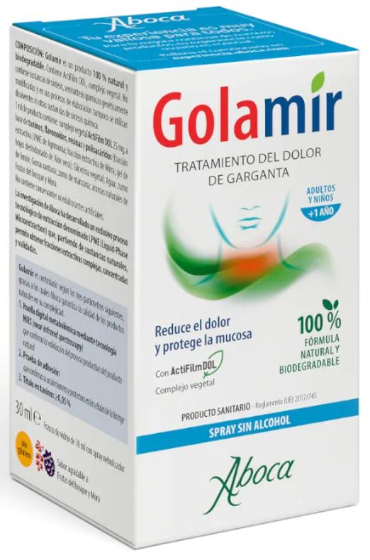 Aboca Golamir 2ACT Keelirritatie Alcoholvrije spray 30 ml