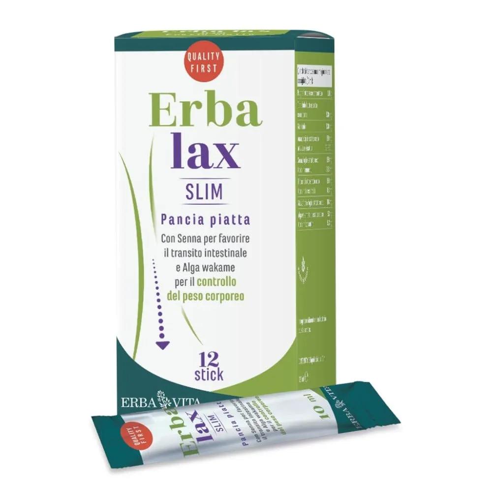 Erba Vita Erbalax Slim Pancia Piatta Integratore Dimagrante 12 Stick