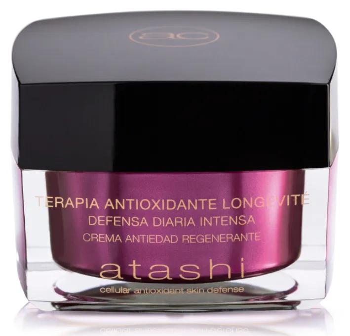 Regenererende anti-verouderingscrème Antioxidant Huidverdediging Atashi 50ml
