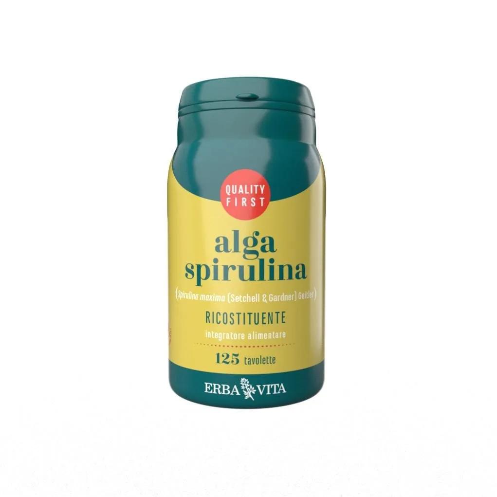 Erba Vita Alga Spirulina Integratore Ricostituente 125 Tavolette 400 mg