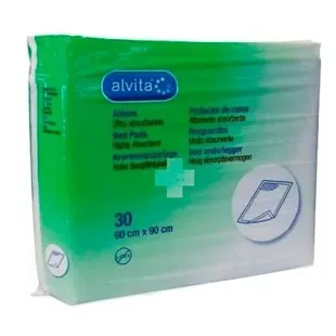 Protetor de Cama Alvita 60 x 90 cm 30 unidades