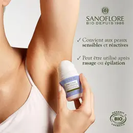 Sanoflore Déodorant Fraîcheur Coton Roll-On 24h Bio 50ml