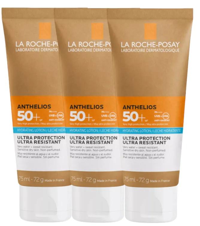 La Roche Posay Anthelios SPF50+ ongeparfumeerde melk 3x75 ml