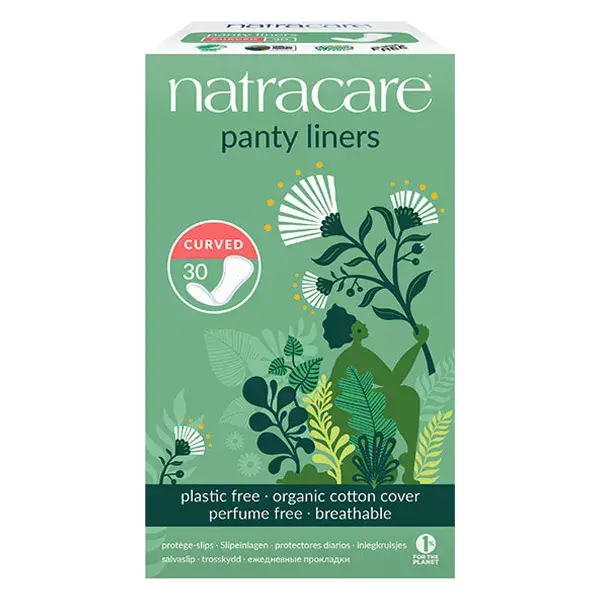 Natracare Curved Panty Liners 30 units