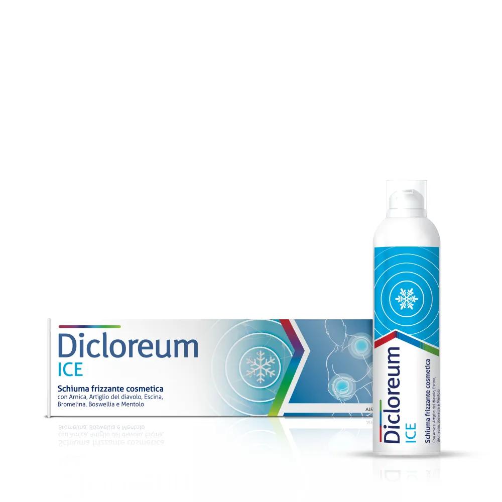 Dicloreum Ice Schiuma Frizzante Cosmetica Traumi e Contusioni 150 ml