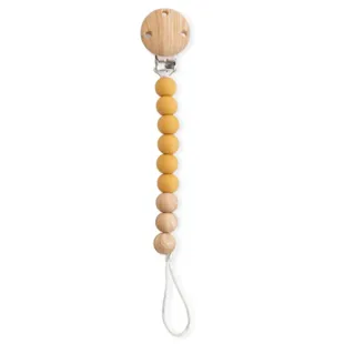 Saro Schnullerhalter Woody Mustard