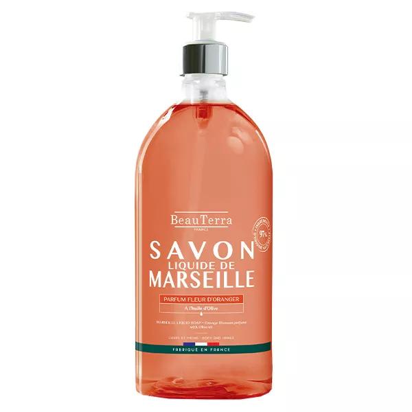 Beauterra Savon Liquide de Marseille Fleur d'Oranger 1L