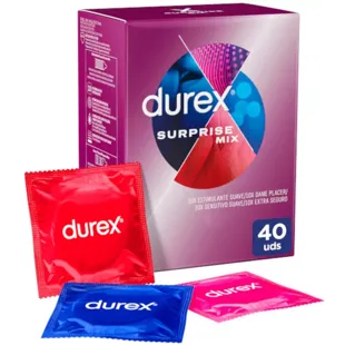 Durex Surprise Me preservativos mistos 40 unidades