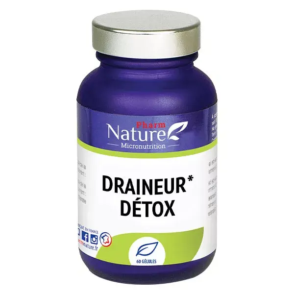 Pharm Nature Micronutrition Draineur Détox 60 gélules