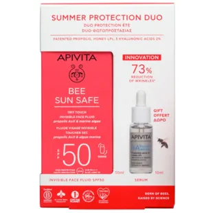 Apivita Bee Sun Safe Dry Touch SPF50 50ml + Gift Serum 10ml