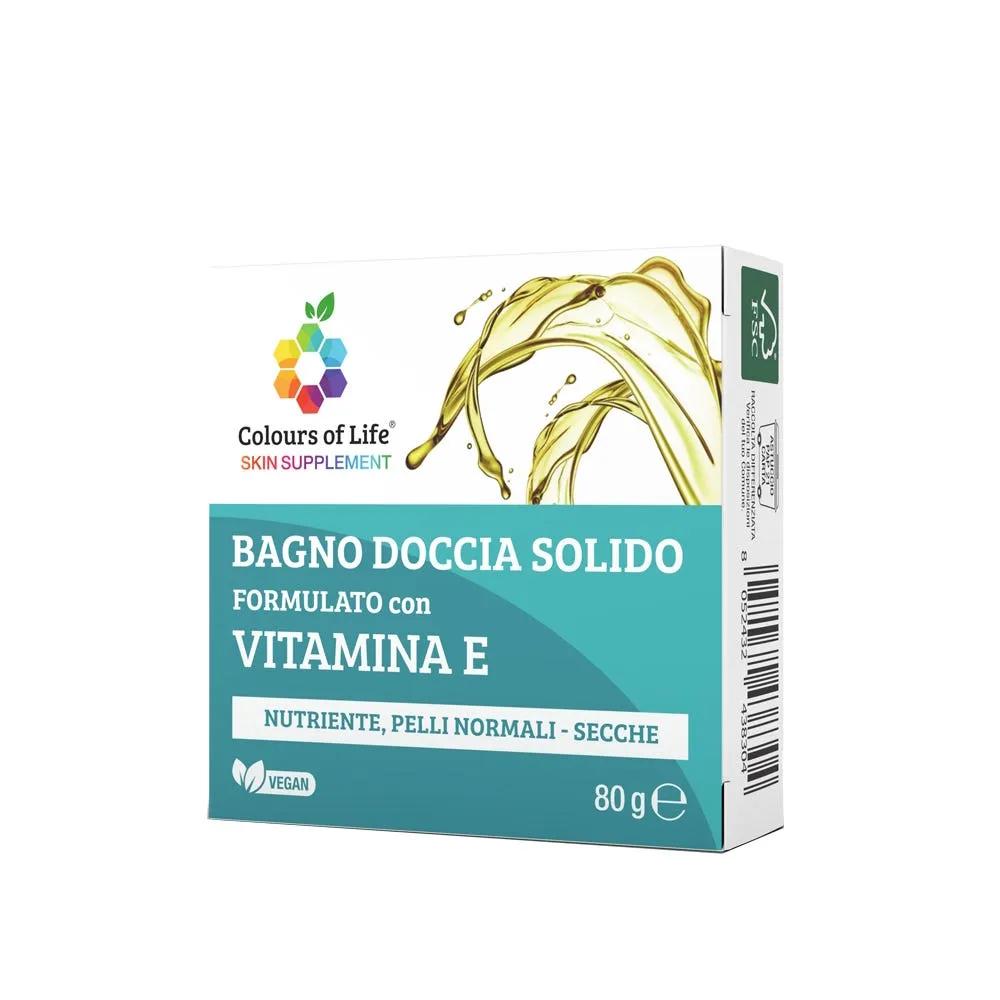 Optima Colours Of Life Bagno Doccia Solido con Vitamina E Per Pelli Secche e Sensibili 80 g