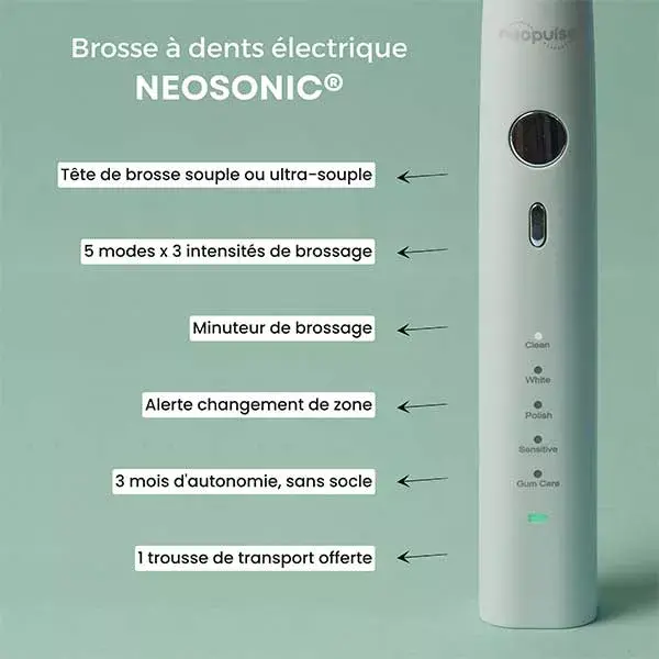 Neopulse Brosse à Dents Neosonic Électrique Vert Sauge
