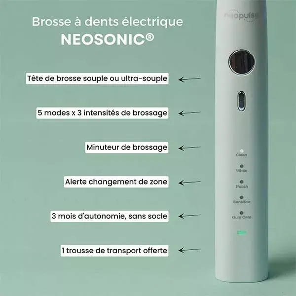 Neopulse Neosonic Electric Toothbrush Sage Green