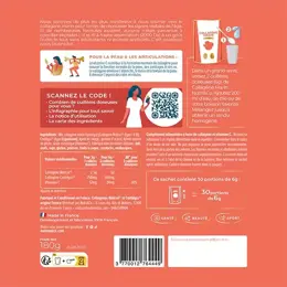 Nutri&Co Collagène Marin Type 1 et 2 Peau & Articulations Saveur Pêche 190g