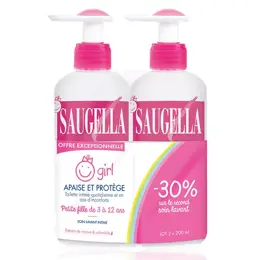 Saugella Girl Soin Lavant Intime Lot de 2 x 200ml