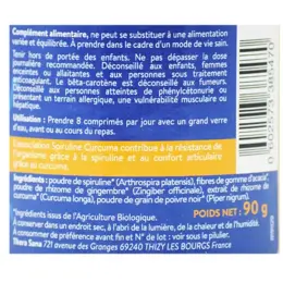 Gourmet Spiruline Curcuma Bio 180 comprimés