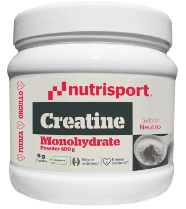 Poudre de créatine monohydrate NutriSport au goût neutre 400 gr