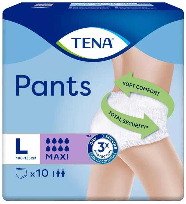 TENA Pants Maxi Grande Unisex 10 uds