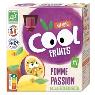 Vitabio Cool Fruits Mela Frutto della Passione + Acérola 4 x 90g