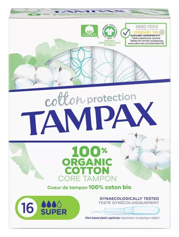 Tampax Tampones Organic Super 16 Uds