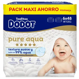 Dodot Pure Aqua Touch Wipes 288 units