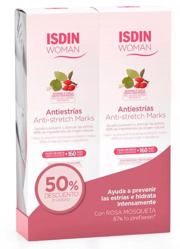 Isdin Woman Anti-Dehnungsstreifen-Creme 2x250 ml