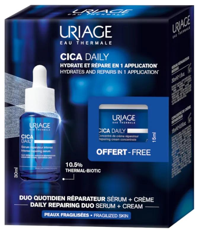 Uriage Cica-Daily Sérum Réparation Intense 30 ml + Crème Concentrée 15 ml