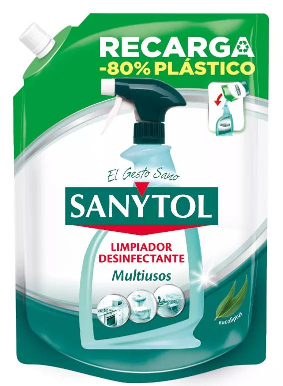 Sanytol Désinfectant Multi-usages Eucalyptus Recharge 750 ml