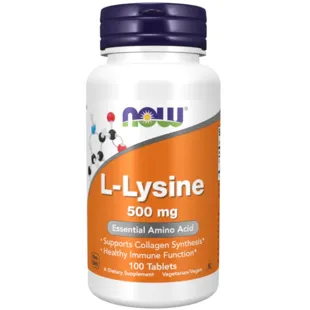 Now Foods L-Lysine 500mg 100 Tablets