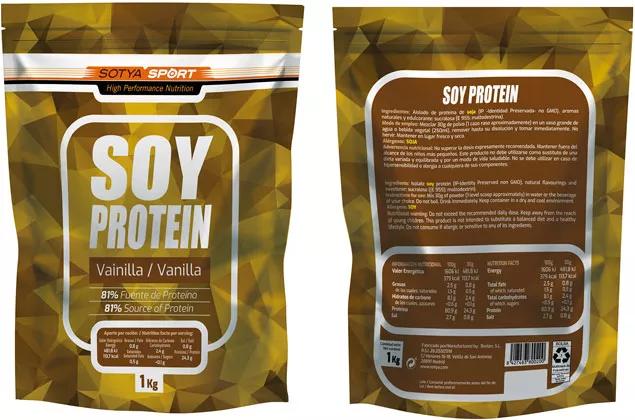 100% Protéine de Soja Vanille Sotya 1Kg