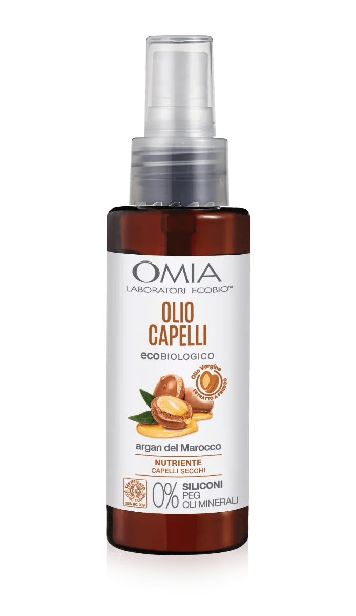 Omia Olio Capelli Bio Nutriente Per Capelli Secchi Argano Del Marocco 100 ml