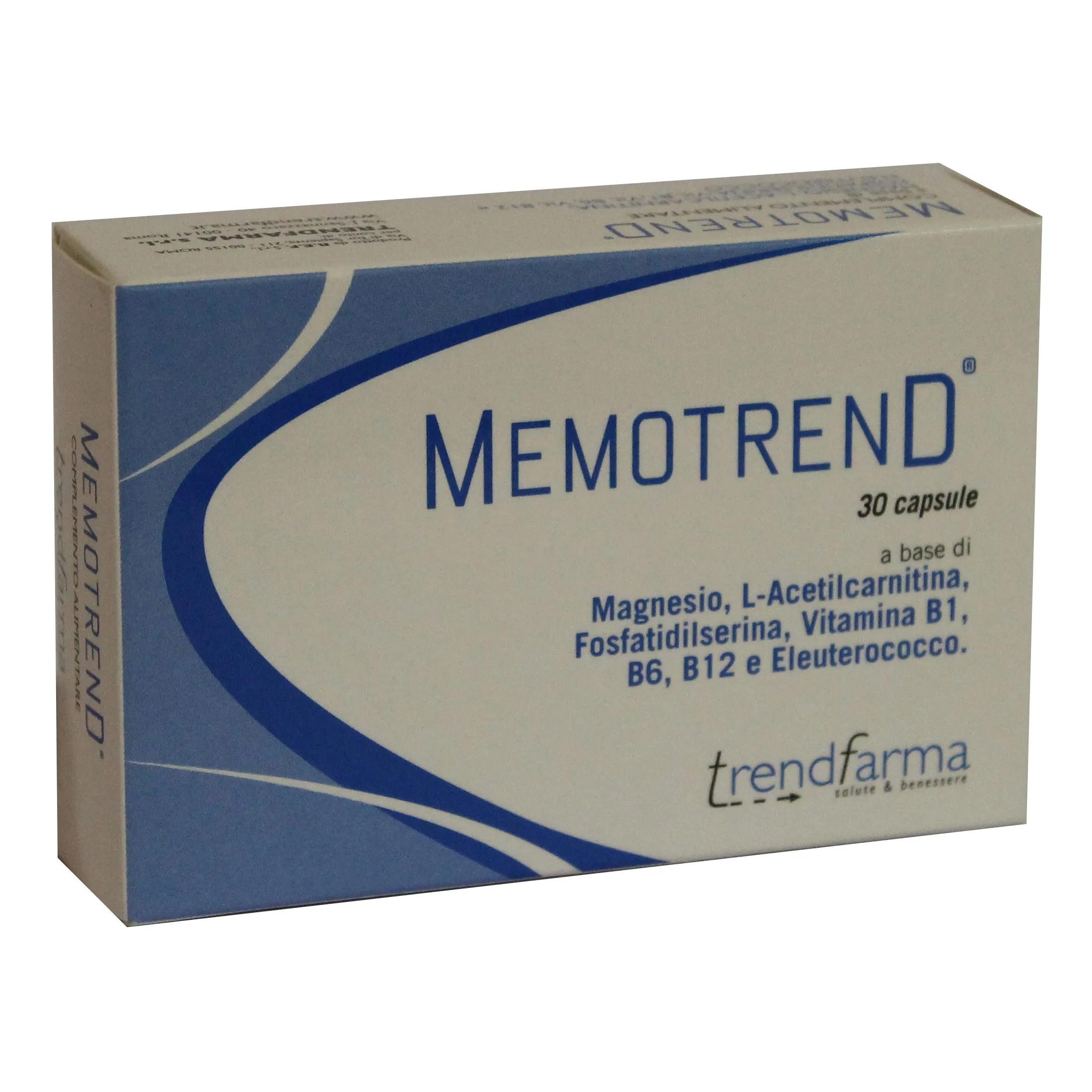 Memotrend Integratore Memoria e Concentrazione 30 Capsule